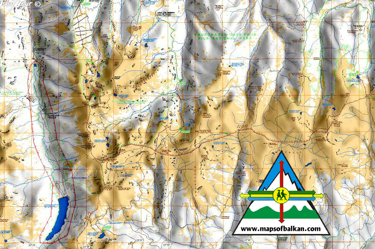 Mountain Maps - Wanderkarten Osteuropa: Albanien, Bulgarien, Rumänien