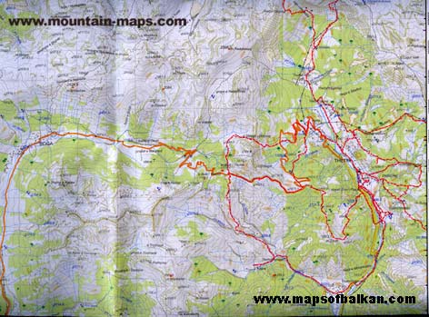 Karta Na Makedonija. Mountain Maps - The Alps,