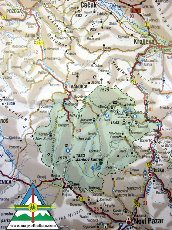 golija mapa Mountain Maps   The Alps, Russia, Albania, Bulgaria, Romania  golija mapa