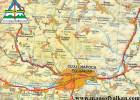 Hiking map of Cluj County Mountains Romania 1:200 000