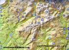 Trekking map - The Albanian Alps - Albania 1: 100 000