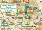 Hiking map of Harghita Mountains Romania 1: 60 000
