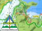 MN 4 Hiking map of Skadar Lake National Park Montenegro and Albania 1:50 000