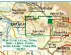 Hiking map Gutai, Lapus & Tibles Mountains