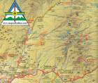 Hiking map of Harghita County Mountains Romania 1:200 000Hiking