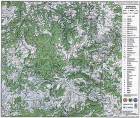 Trekking map Kopaonik Mountains