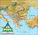 Southern Balcans (Bulgaria, Serbia, Romania, Montenegro, Macedonia, Greece, Bosna Herzegovina, Albania, Kosovo) Road & Hiking ma
