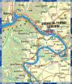 Donau Radweg "Von Budapest bis zum Schwarzen Meer" 8 Karten Set