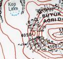 Turistick mapa & Průvodce Ararat horou Turecko