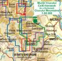 Trekking map Ciucului Mountains and the Ghimes 1: 60 000