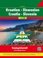 Kroatien - Slowenien Strassenkarte (Strassenatlas) Wanderkarte 1:150.000