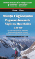 Trekking map Făgăraş (Fagaras / Fagarash) Mountains