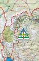 04 Hiking & Trekking map of Mavrovo National Park - Korab Mountain - Macedonia  - 1:55.000