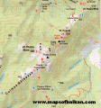 Wanderkarte Piatra Mare / Postavarul Gebirge  Karpaten