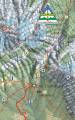 Hiking map of Piatra Craiului Mountain 1:22 000