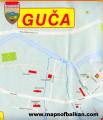 Z01 Plan de la ville de Guca & Feuille de route de la Serbie-et-Mont