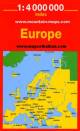 Europe Roadmap - Travel map - with Index - 1: 4 000 000