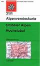31/1 Stubai Alps, High Stubai Mountains Trekking map
