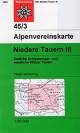 45/3 Niedere Tauern III Mountains Trekking Hiking map