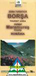 Hiking / Tourist map of the tourist area Borsa (in Maramures Mountains) 1:65.000