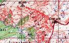 680-4 Topografica hartă Macedonia 1:50 000 Muntii Sar