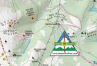 Hiking & Trekking map Vitosha Mountain  Sofia Bulgaria - 1: 40