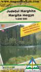 Hiking map of Harghita County Mountains Romania 1:200 000